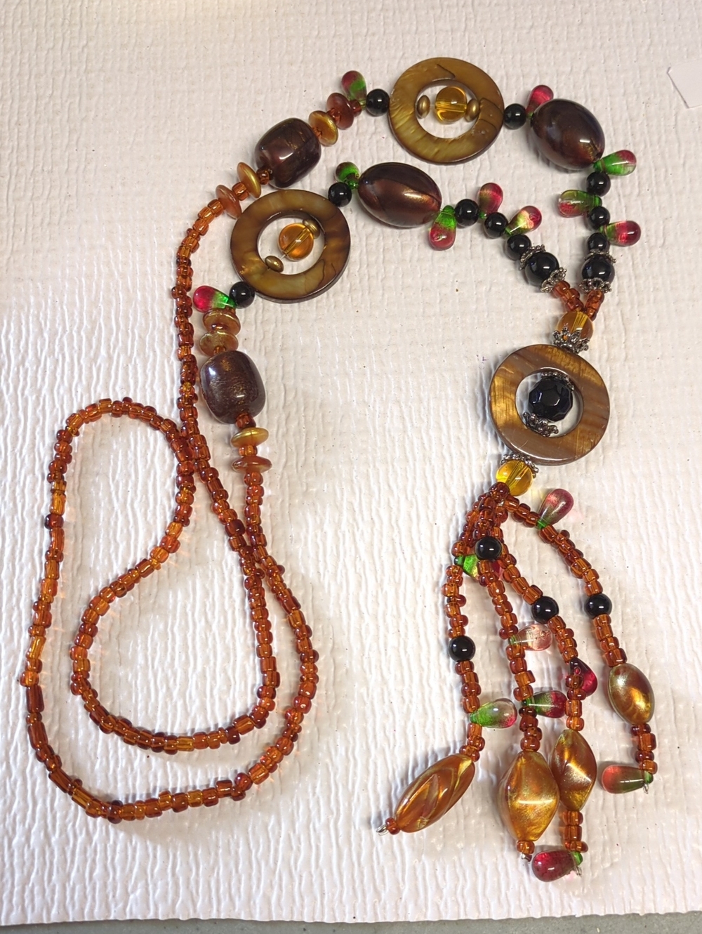 🧡5/$10🧡R61 Bohemian Beaded Tassel Necklace